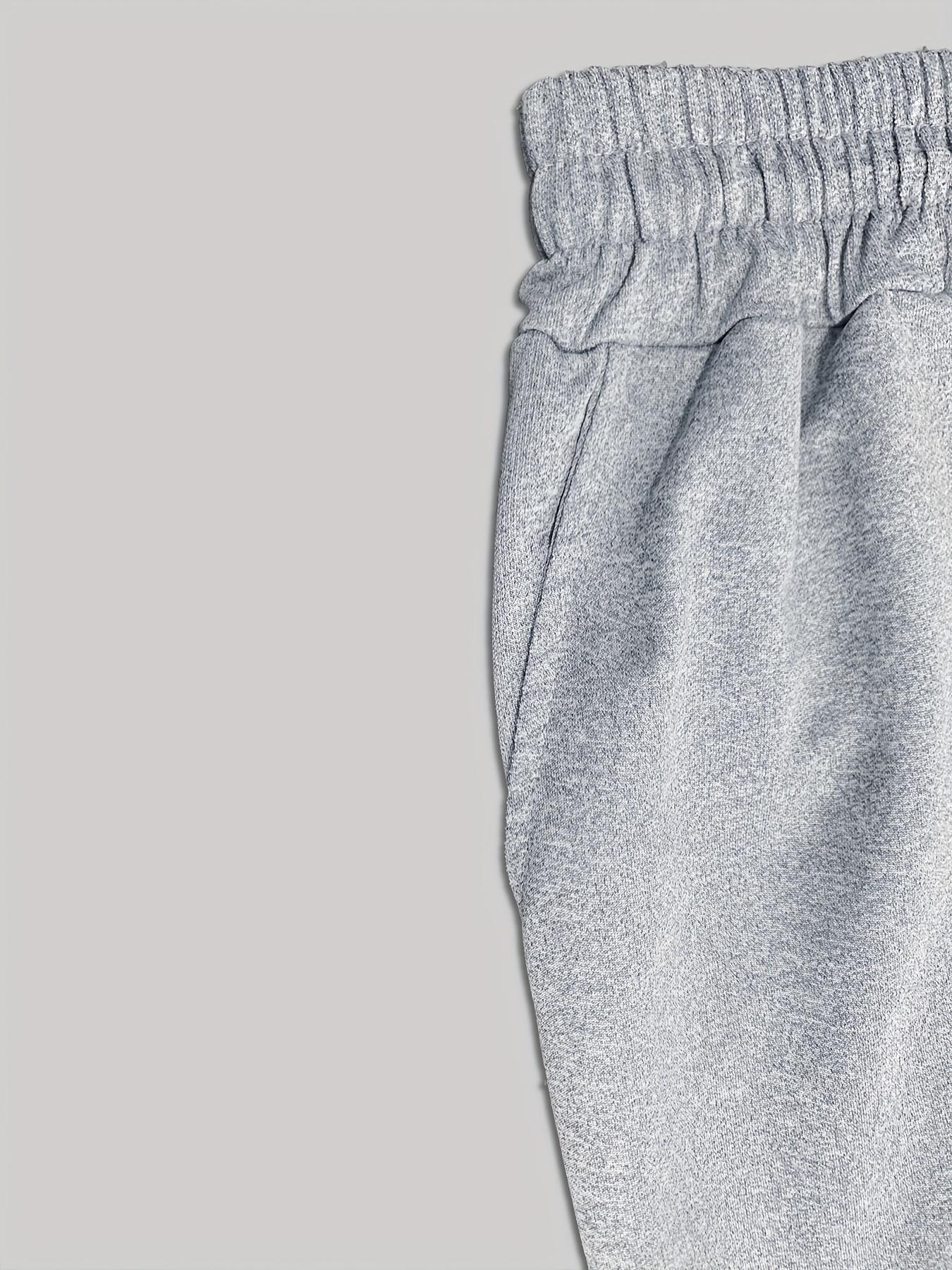 Gray casual sports trousers, bow pattern print, elastic waist drawstring wide leg straight pants, four seasons pocket women's pants, outdoor casual sports suitable for daily wear, Casual Comfy Sweatpants