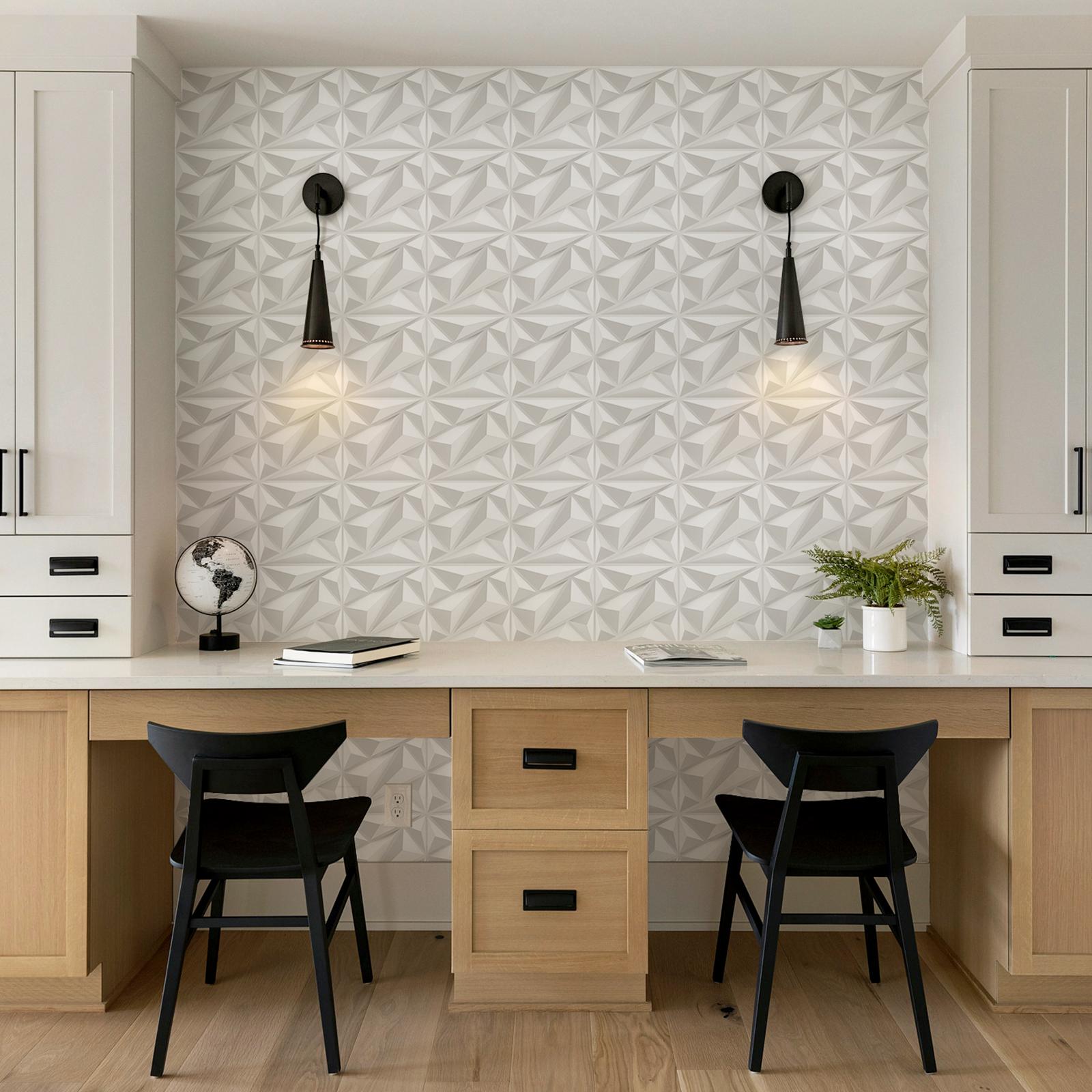 FLOLEOPA PVC Plastic 3D Wall Panels Waterproof Fire Resistant 11.8x11.8 Inches 1mm Thickness Modern Home Decor Ideal for Living Rooms Bedrooms Hotels Offices Game Rooms TV Feature Walls Geometric Patterns Easy Installation FLOLEOPA PVC Plastic 3D Wall Panels Waterproof Fire Resistant 11.8x11.8 Inches 1mm Thickness Modern Home Decor Ideal for Living Rooms Bedrooms Hotels Offices Game Rooms TV Feature Walls Geometric Patterns Easy Installation