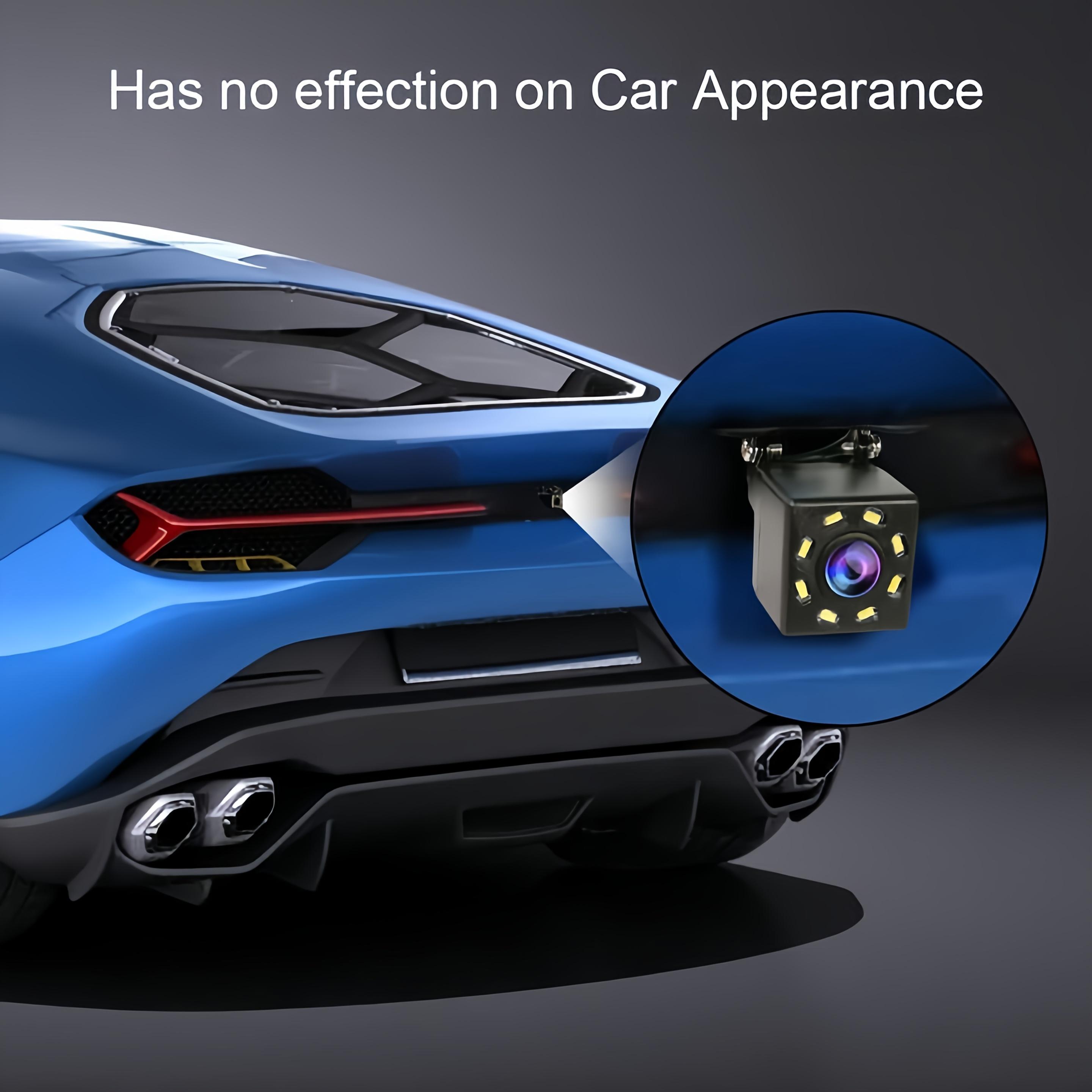 Bileeko Universal HD Rearview Mirror Backup Camera - 480p Resolution, Night Vision, Easy Installation, Battery-Free, Fit for Cars/Trucks/SUVs/Travel Trailers