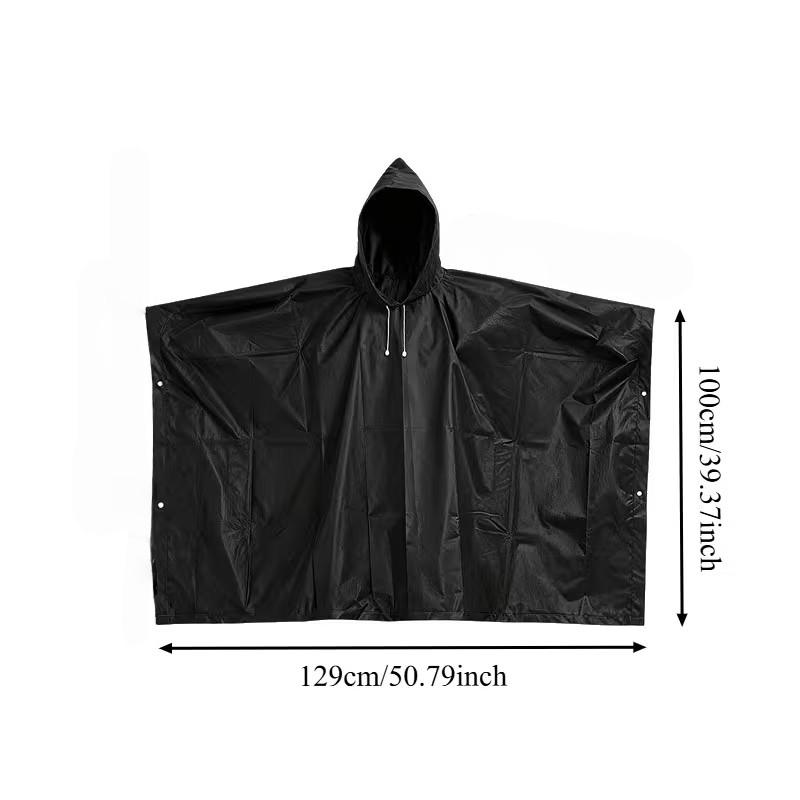 Cycling Cape, Outdoor Hiking Raincoat, Multifunctional Eva Rain Jacket, Unisex, Ideal for Camping and Backpacking