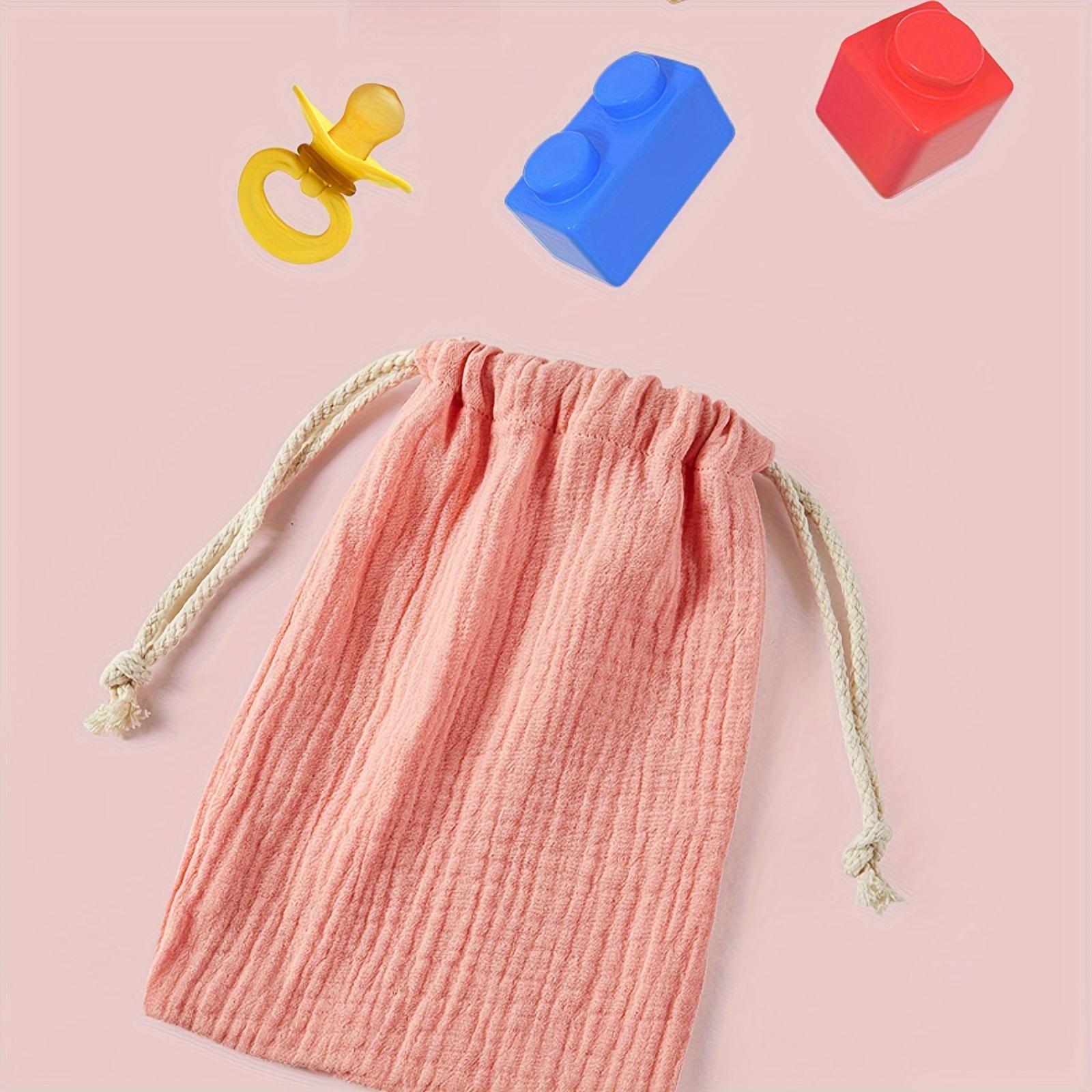 1pc Cotton Drawstring Bag, Cotton Pouch, For Storage, Travel, Gym, Sports, Multipurpose 9inx 17.78cm, Reusable And Durable