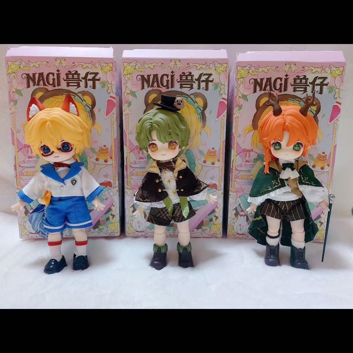 Nagi Beast Boy Blind Box Figure, Mjd Collectible Doll, Cute Animal Design, Jointed Action Figure, Full Set, Kids' Toy Gift
