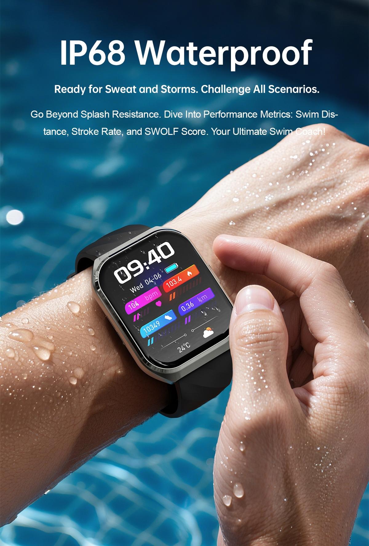 MT66 Smart Business Fitness Watch 3D Curved Display Custom Watch Faces Waterproof Long Battery Life for Work Outdoor Daily Wear