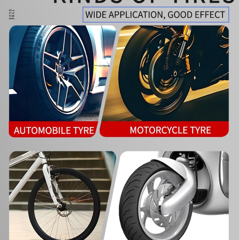 Rapid Tire Repair Glue Set, Quick-Durable Solution for Car & Bike Tyres, Universal Fit Design, Easy Application Process, Includes Tools