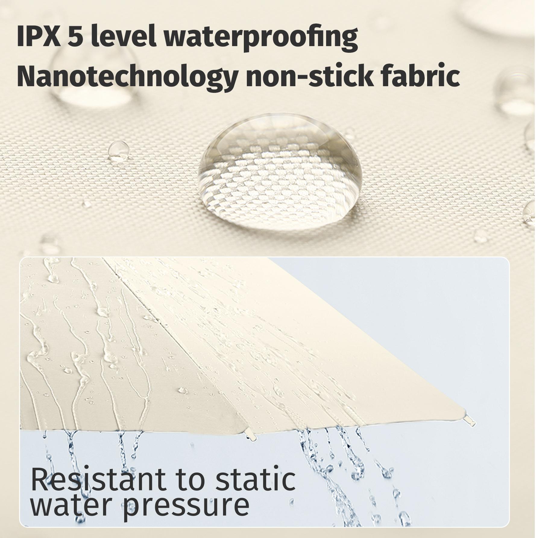 Auto Open Close Large Umbrella, Premium Windproof Waterproof Umbrella, 2-in-1 Rain & Sun Protection Parasol for Family Outings & Outdoor Activities