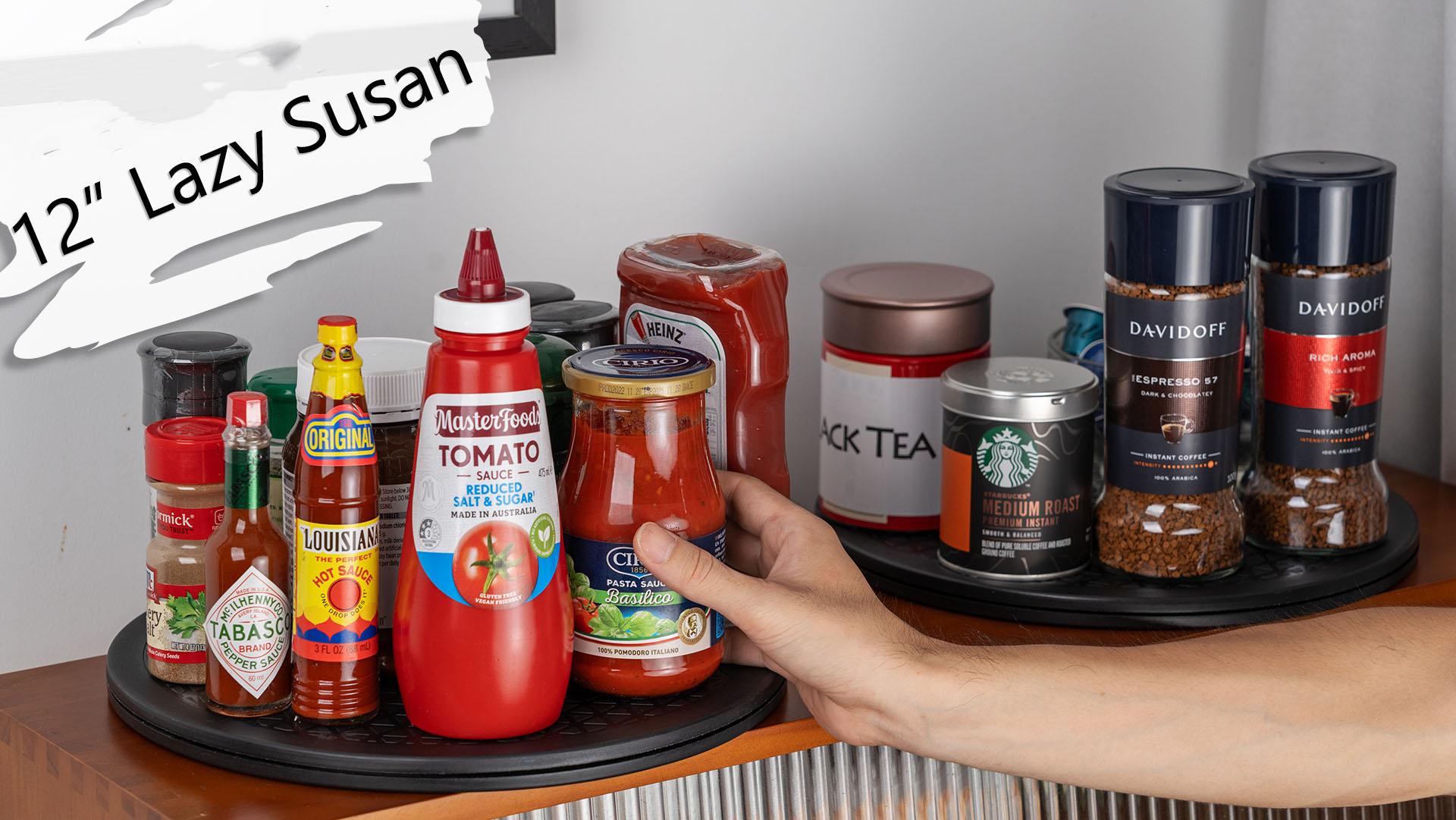 10 Inch Lazy Susan Turntable Organizer, Premium Heavy Duty Rotating Swivel Stand with Steel Ball Bearings for Model/Rotating Plants/Crafts Stand/TV/Monitor/Laptop (360˚ Rotation)