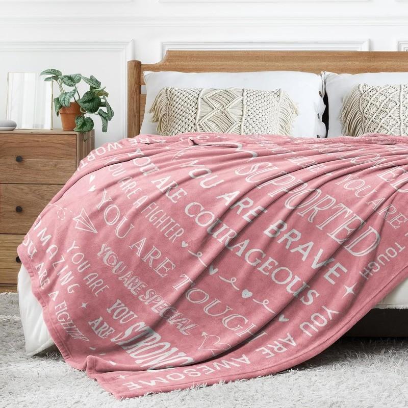 Get Well Soon Blanket for Women, Inspiring Recovery Gift After Surgery, Thoughtful Present for Sick Friends & Sisters, Comforting Care Package