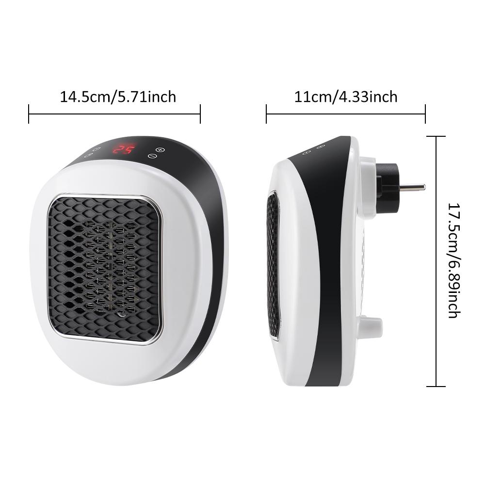 Wall-Mounted Mini Heater Ptc Heating 600w with Remote Control, US Plug , Efficient Warmth for Home Use Space Heater