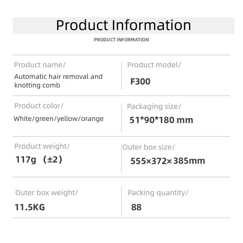 Pet De-matting Comb / Cat Brush - Removes Loose Hair & Undercoat - Grooming & Shedding Tool - One-Touch Self-Cleaning Pet Brush