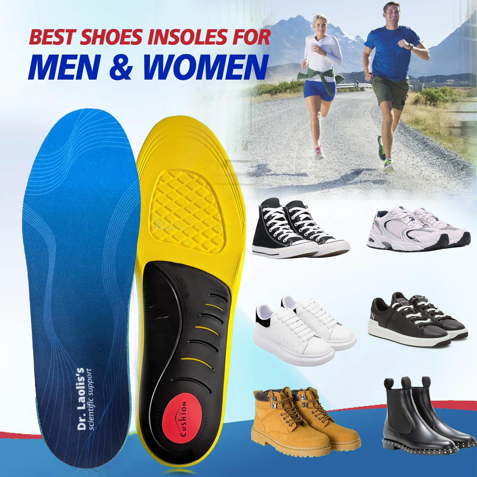 Dr.Laolis's Plantar Fasciitis Feet Insoles for Men & Women, Heavy-Duty High Arch Support  Insole, Shock-Absorbing Insoles, Orthotic Insoles, Trim-To-Fit Design, Ideal for Running, Hiking, Work Boots, Shoes, Footwear, Foot Pads