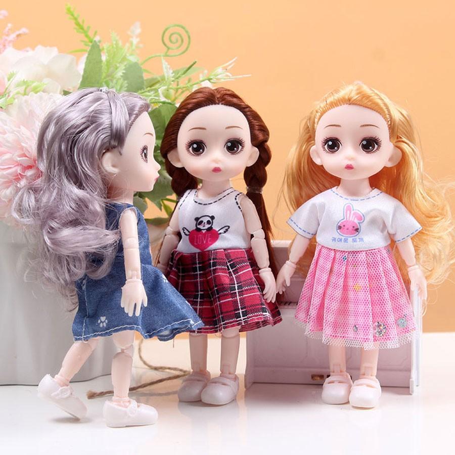 Barbie Doll 17cm Tall Multi-Jointed Interchangeable Parts Girl Figurine Princess Gift Box Kids Toy Tabletop Decoration