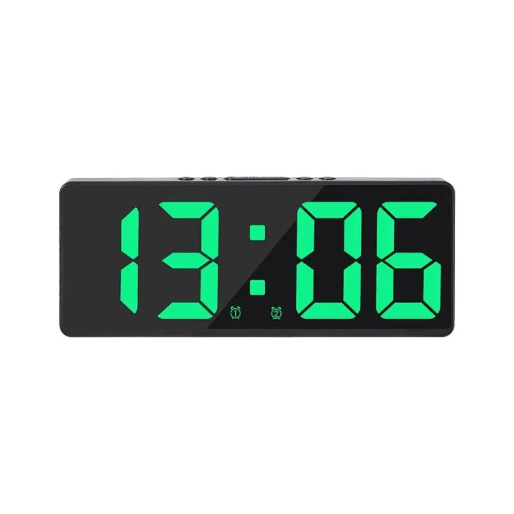 Creative digital clock, color night light, temperature calendar alarm clock, LED large digital electronic clock, backlight, home decoration
