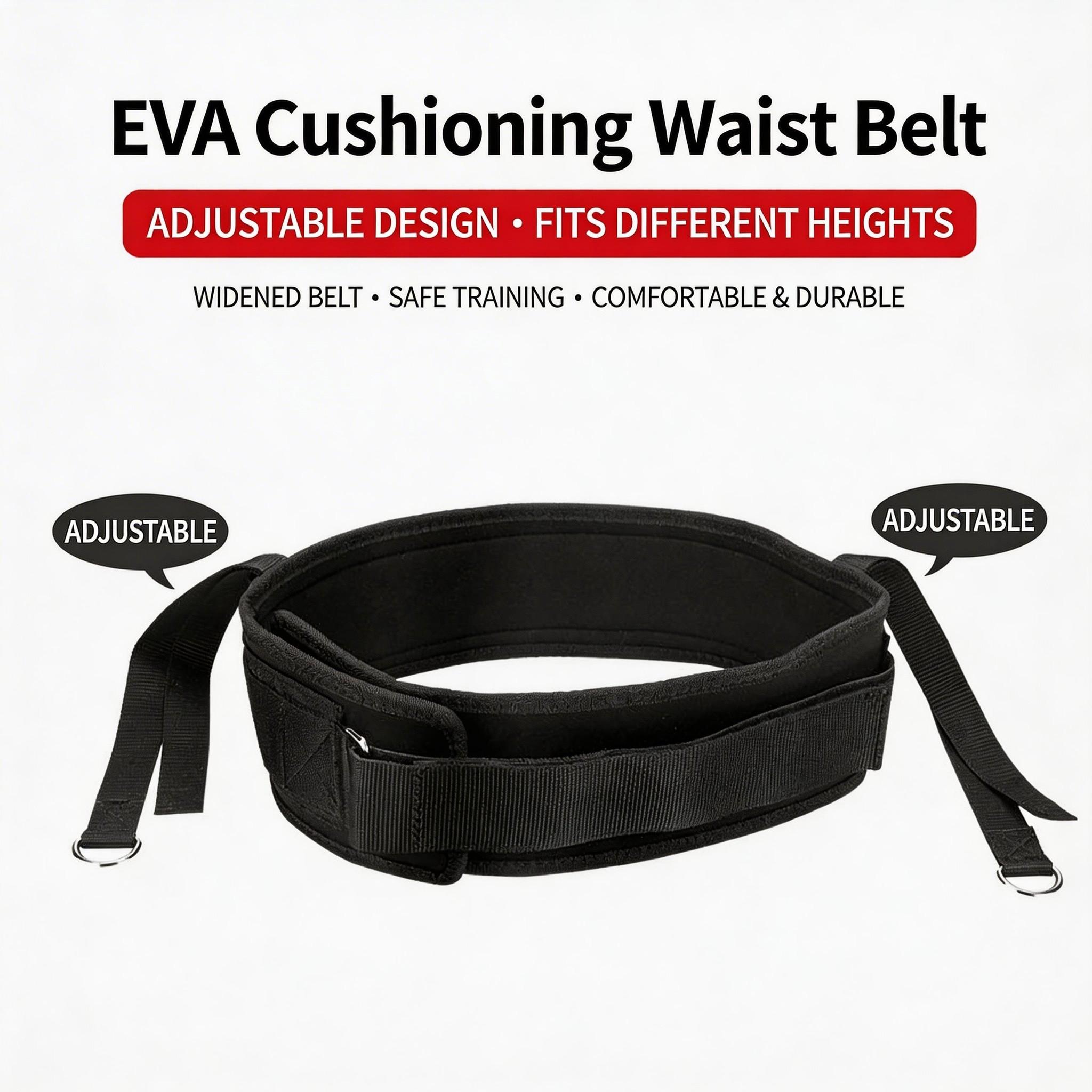 High Resistance Jump Trainer Set, Adjustable Bands for Jumping, Dunk Training, Speed & Agility, Includes Waist Belt, 2 Ankle Straps, 4 Latex Tubes