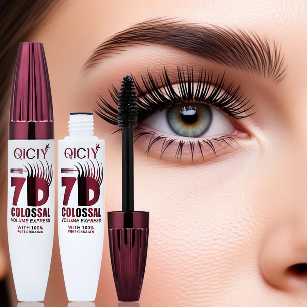 7D plump eyelashes, triangular brush head, sweat-proof with 24-hour long-lasting makeup, suitable for beginners and all kinds of makeup