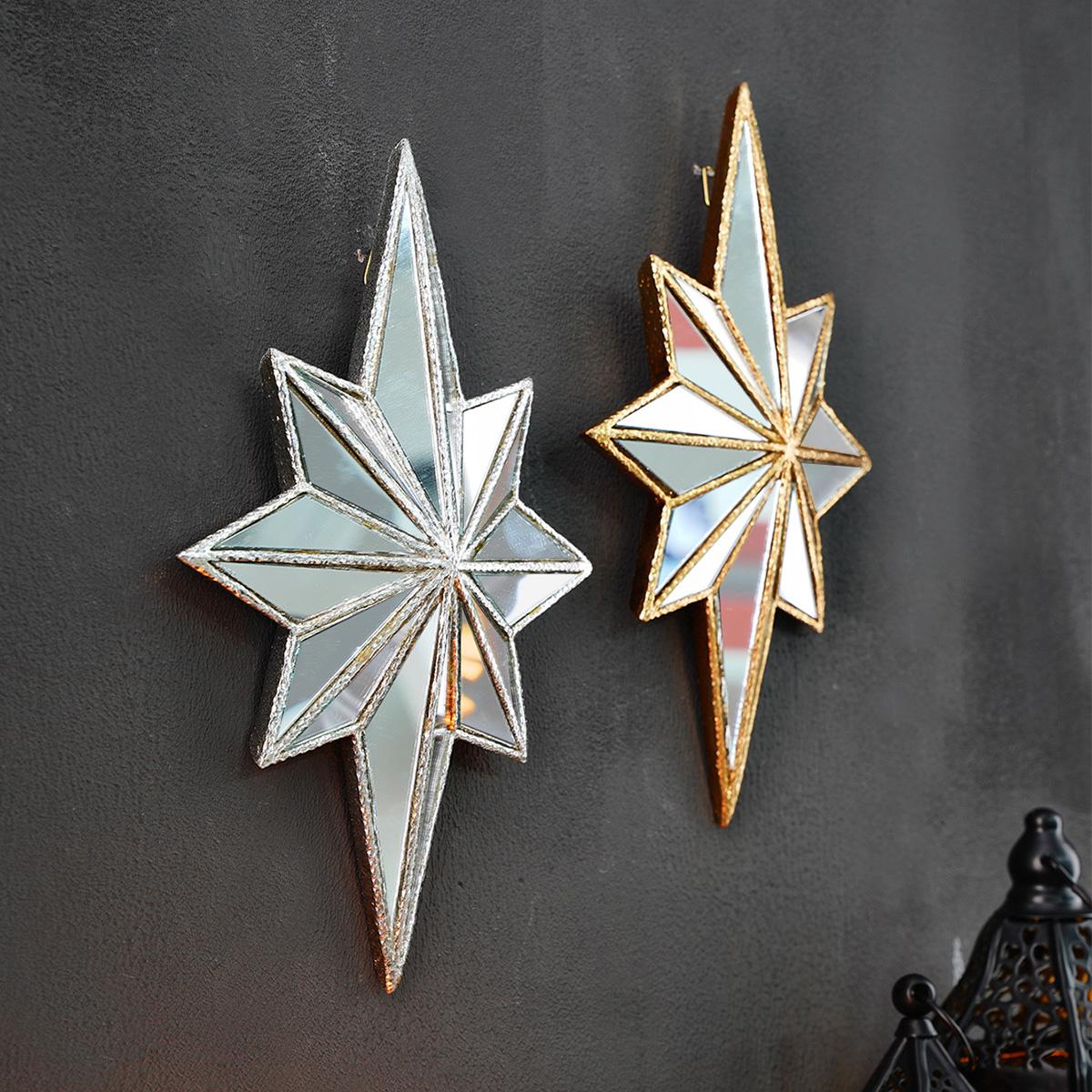 Creative Resin Octagonal Starburst Mirror Decorative Wall Hanging, Easy to Install, Home Decoration Items for Wedding, Party and Photography Prop, Ornaments