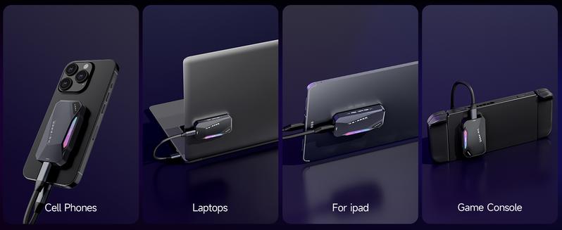 FANXIANG PS2200 1TB Magnetic Portable SSD(Compatible with Apple 15 and above), 2050MB/s USB 3.2 Gen 2x2 Magnetic SSD, 4K ProRes Recording and Storage, with Magnetic Ring, RGB Touch Lighting, External SSD for iPhone/Android/PC/Mac