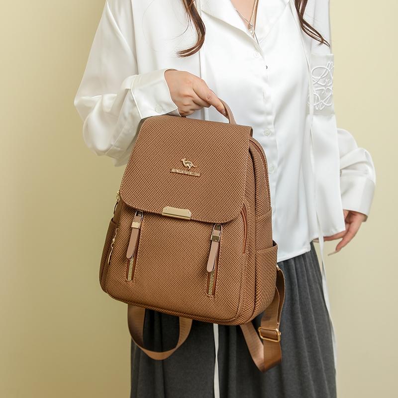 2026 New Versatile Fashion Backpack, Soft Leather Bag, Large Capacity, Lightweight Travel Bag, Commuter Backpack, Stylish Shoulder Bag, Fashion Durable Backpack