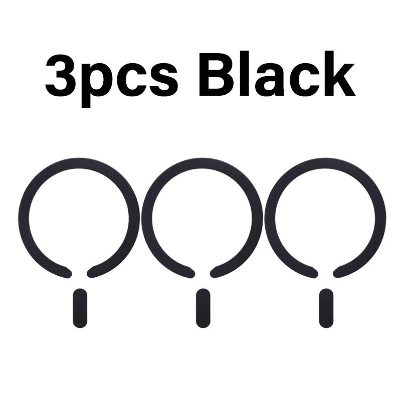 3pcs Ultra-Thin Magnetic Metal Stickers for iPhone, Magsafe Compatible, Durable Protective Iron Sheets, Non-Deforming Phone Accessories