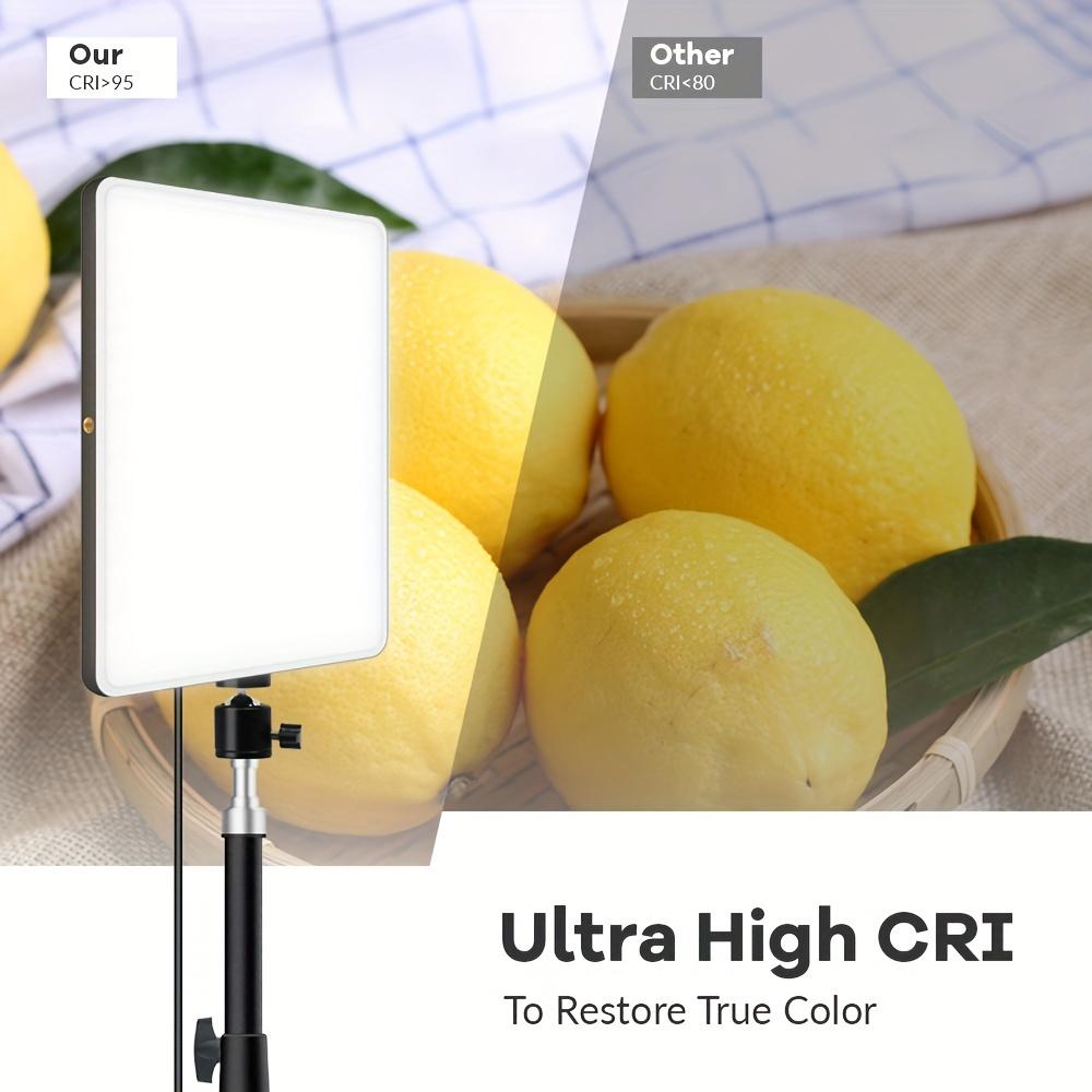 2PCS 10" LED Video Light Panel Kit with Telescopic Tripod, Video Light Adjustable 2200K-4500K Temperature for YouTube Creators, Live Broadcast Studio and Smartphone Lighting Solutions, #valentine's#Spring Break