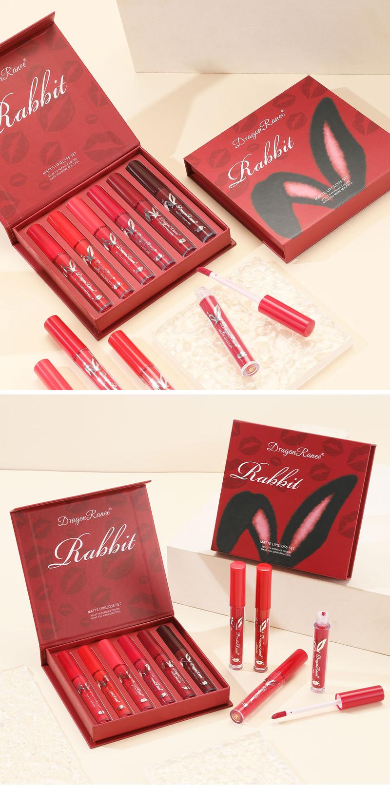 6 Pack Natural Charm Matte Lipstick Set Long Lasting Makeup Waterproof Easy To Apply Non Stick Cup Lip Glossy Suitable For Beginners Beauty Cosmetic