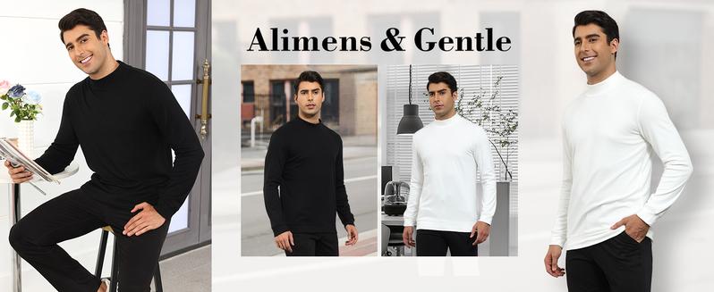 Alimens&Gentle Unisex Cozy Soft Warm Long-Sleeve Thermal Sweatshirt Hoodie Menswear