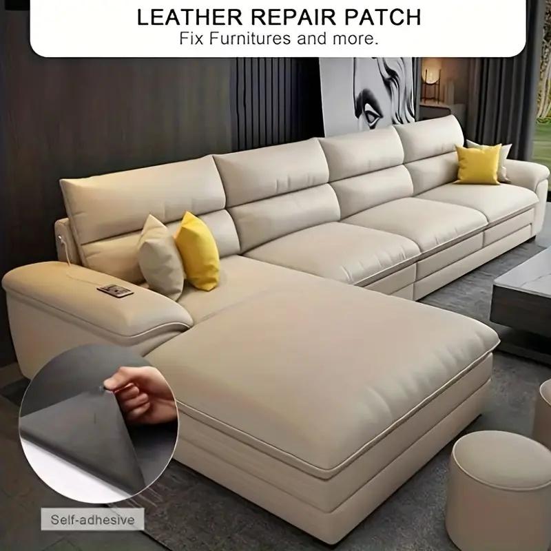 Self Adhesive Leather Repair Patch, 1 Roll Elastic Leather Repair Tape, Multifunctional Leather Repair Kit for Sofa Car Seat