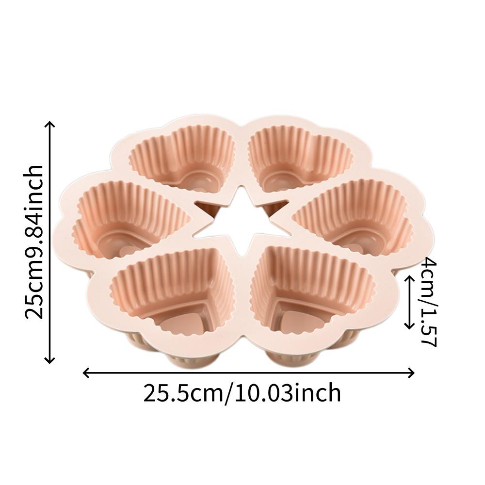 1PCS Silicone Heart-Shaped Baking Mold, Non-Stick Cake Chocolate Cookie Mold, High-Temperature Resistant, Easy to Clean, Durable, Perfect Gift