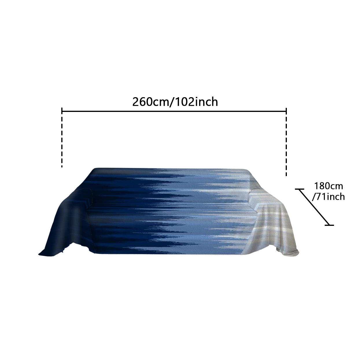 Deep blue gradient sofa cover machine washable sofa towel suitable for all seasons, suitable for single to four seater, living room sofa decoration