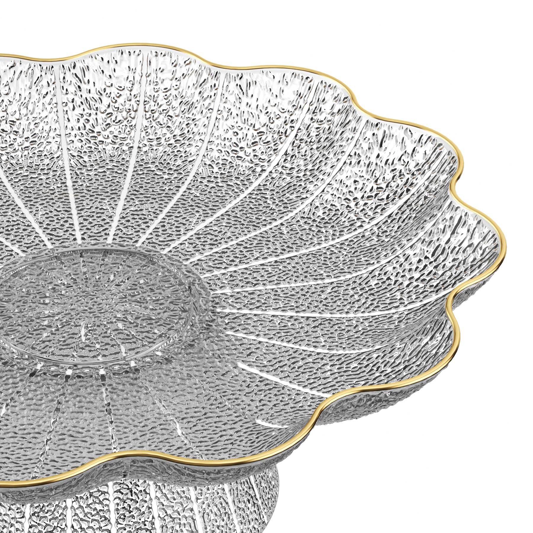 Beautiful Multi-Layer Fruit and Snack Tray, Round Plastic Design with Elegant Leaf Pattern, Perfect Kitchen Decoration, Salad Serving Plates