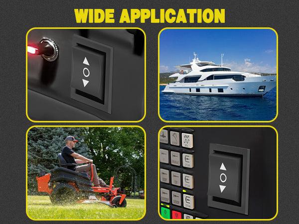 Nilight 6Pin Momentary Polarity Reverse Switch On Off On DPDT 3 Position 20A 12VDC 125VAC Motor Control Automatic Reset for Boat Automotive RV Jack Power Toggle w/Jumper Wire