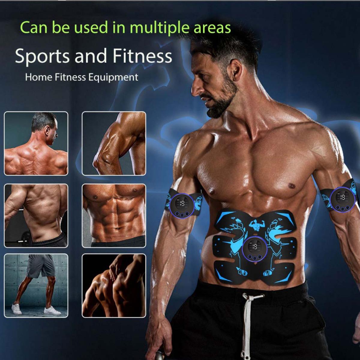 Abs Stimulator, Muscle Stimulator, Abdominal Trainer, Ab Toning Belt, Waist and Hip/arm/leg Combo Trainer, Fitness Equipment for Men and Women