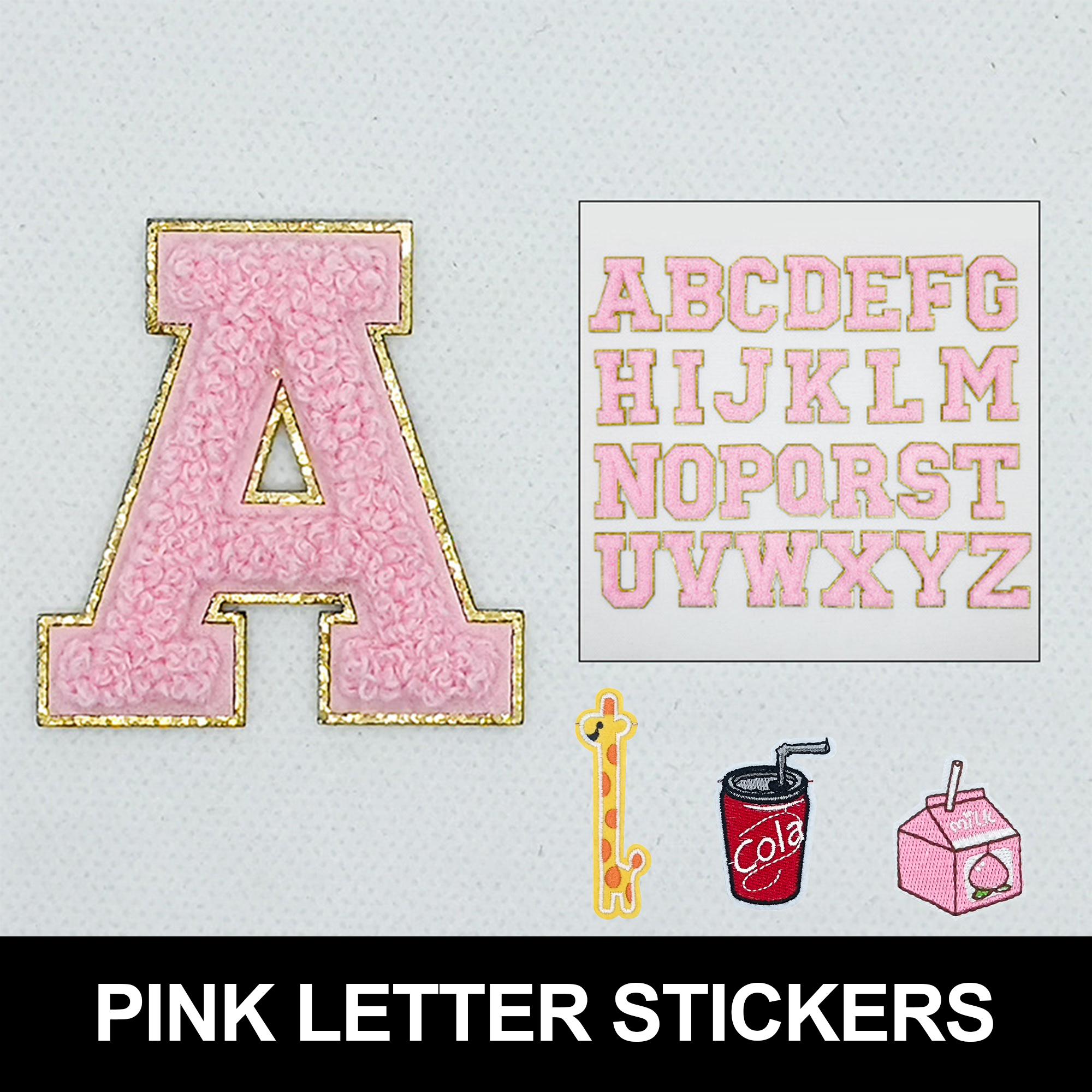 6Pcs Cup Stickers, Letters And Cartoon Pattern Fabric Stickers. Decorate Various Styles Of Cups And Cup Sleeves. Suitable For A Variety Of Ways. Can Be Pasted On Mobile Phone Cases, Backpacks, Hats, Etc. Funny Sticker Crafts