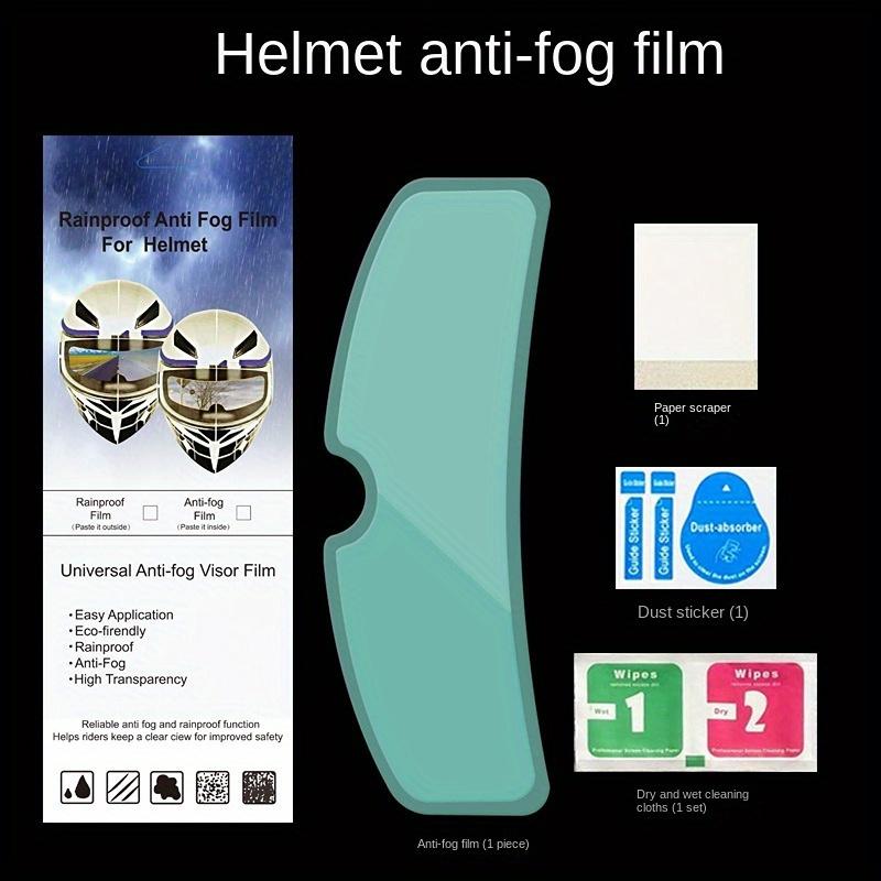 Motorcycle Helmet Waterproof Lens Film, Universal Rain & Fog Protection Film Transparent Lens Sticker Helmet Anti Fog Film Visor Shield Rainproof Len