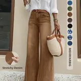 Women's Loose Straight Leg Jeans with Pockets, Comfortable and Fashionable, Perfect for Daily Wear, Versatile Casual Style