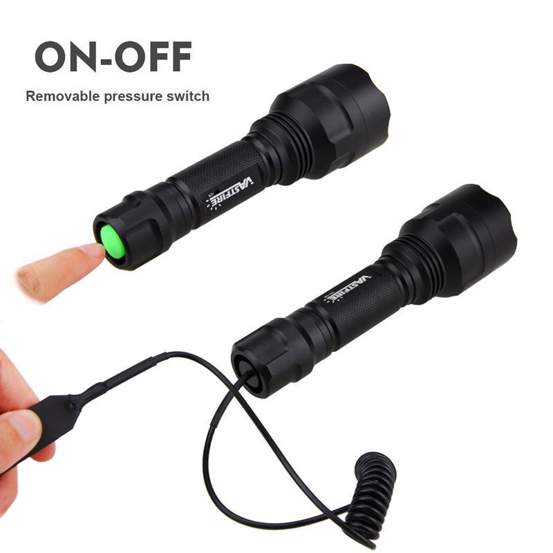 VASTFIRE Ultra Bright Adjustable Tactical Flashlight - High-Power Rechargeable Aluminum Alloy, 350yd Long Range, Hands-Free for Camping, Hiking