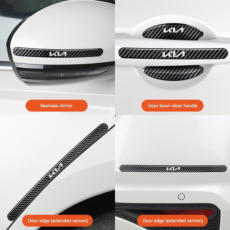 4/8pcs Car Door Handle Bowl Anti-Collision Protective Stickers, Car Decals, Fits Kia Ceed Sportage Rio Proceed K5 Optima Sedona Forte Cerato Venga Soul K3 K5