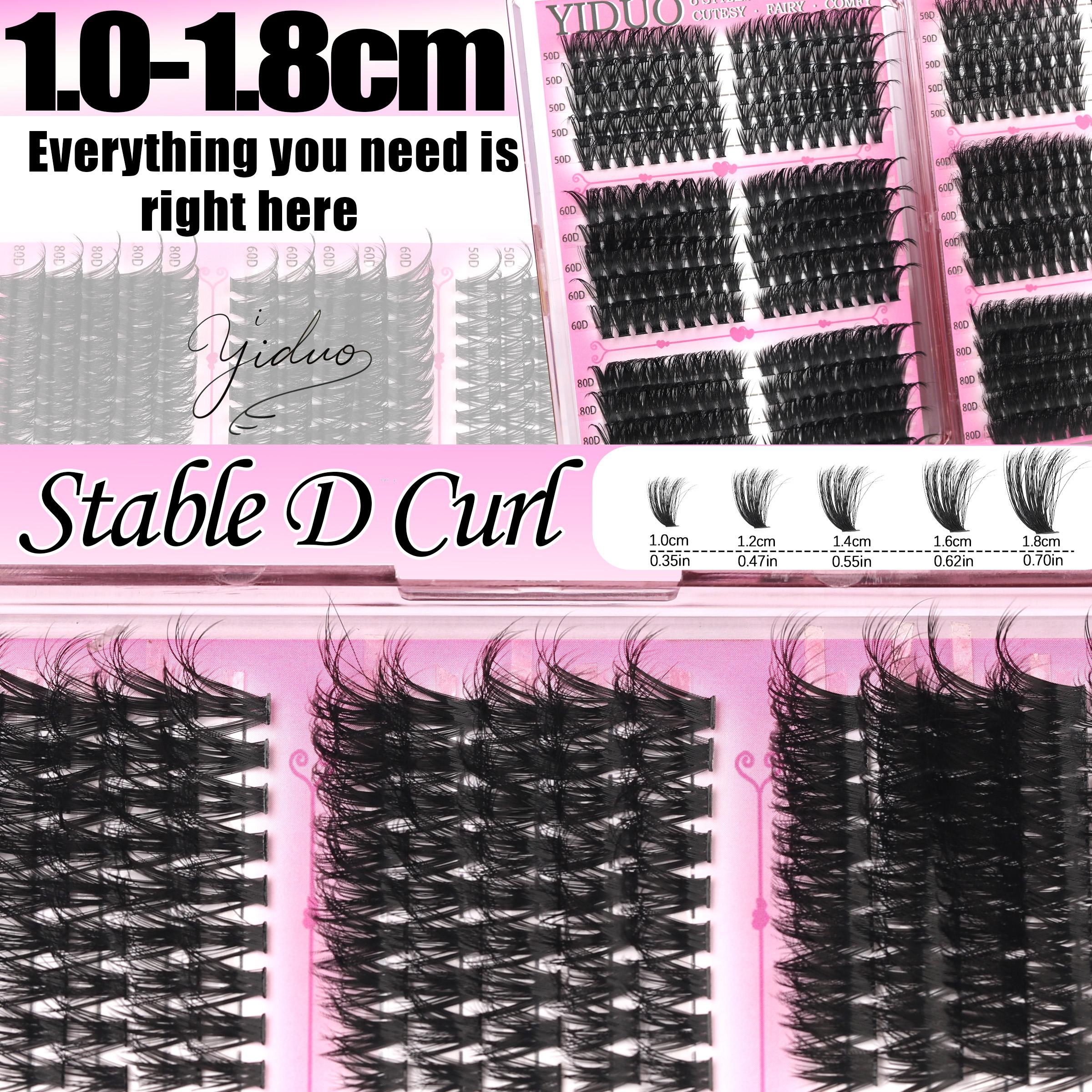 2102pcs/set Mixed Styles Lash Clusters Kit, 13 Styles Fairy A/B, Volume 40D/50D/60D/100D/150D and Bottom Eyelash Clusters Extensions with Bond and Seal, Makeup Tools for Beginners and Proficient, DIY at Home with Eyelash Extension Tweezers