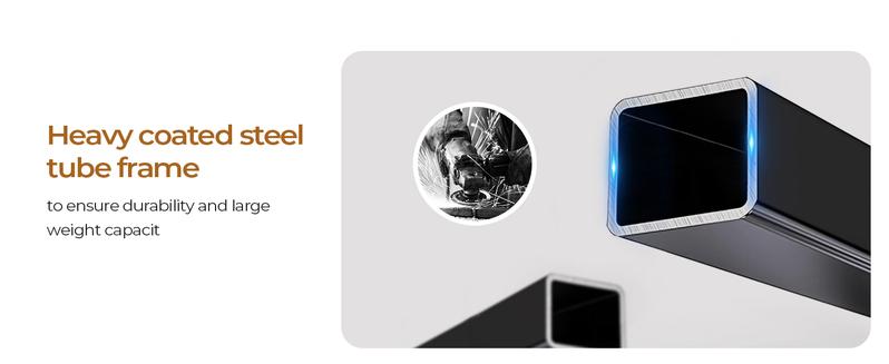 SEDETA 74.8-Inch Gaming Table with LED Lights and Storage Shelf, Computer Table with Monitor Stand Ergonomic gaming desk Gamer Desk standing desk