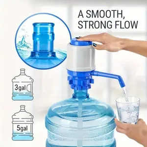 SleekHush Food-Safe Bottle Dispenser, 3-5 Gal Universal-Fit Electric Water Pump, 1-Touch Operation, Strong Flow, Portable Sports & Outdoor Beverage Dispenser Container Accessory