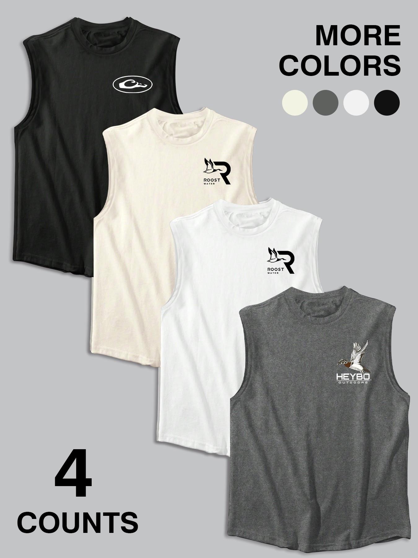 Camouflage Tail Duck Print Multicolor Sleeveless Vest, American Vintage ...