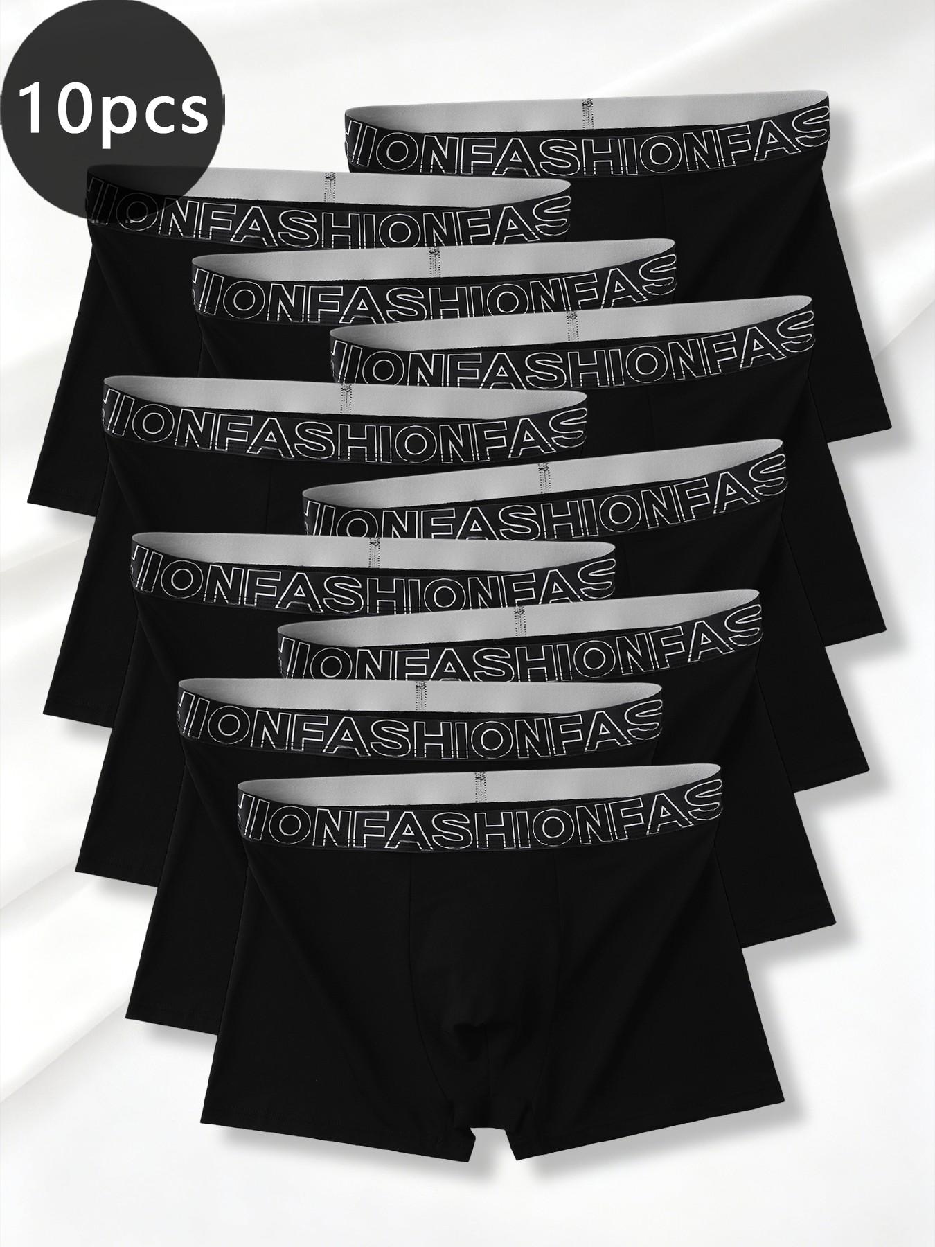 Trendy men's boxer briefs, quick-drying and sweat-wicking boxers, stylish waistband, suitable for both daily wear and sports