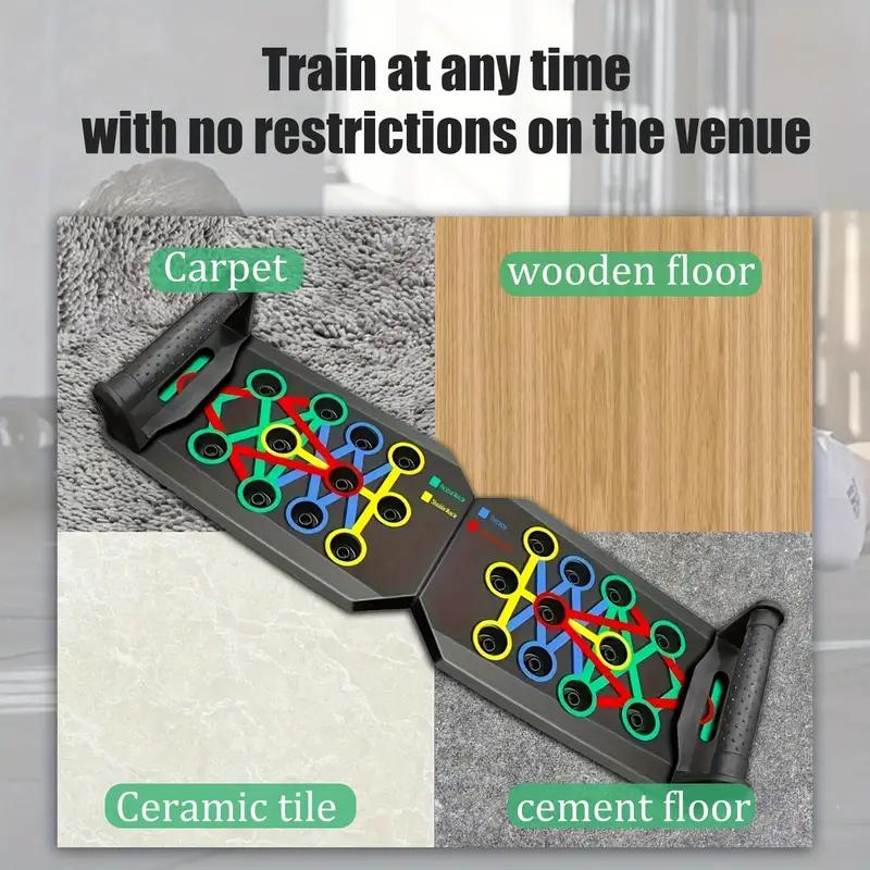 Adjustable width professional push-up board - Home gym equipment for total body workouts Foldable, ideal for men/women/beginners to professionals Ergonomic push-up bar - Non-slip gym board for chest/shoulder/arm training  -fathersdaygifts