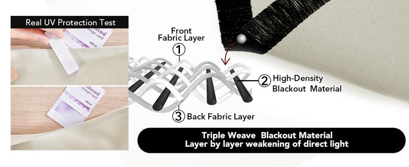 3 Hanging Styles Solid Color Curtains(2 Panels , 52 Inch Width) – Modern Blackout Drapes, Christmas Decor, Home Decoration for Living Room, Bedroom, Summer Home, Christmas Gifts & Decorations