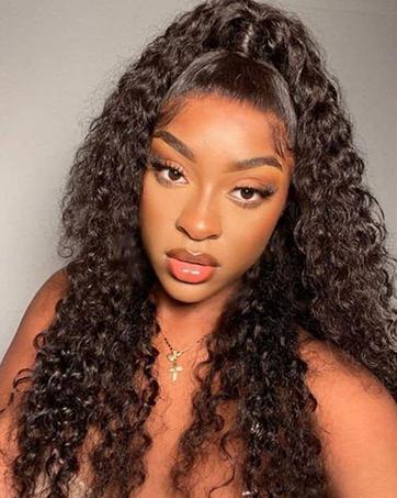 5X5 Water Wave Lace Closure Wigs Human Hair Upgraded Glueless Wig Wear And Go Glueless Wigs Human Hair Pre Plucked Pre Cut Ready to Wear Glueless HD Lace Front Wigs for Women 180% Density