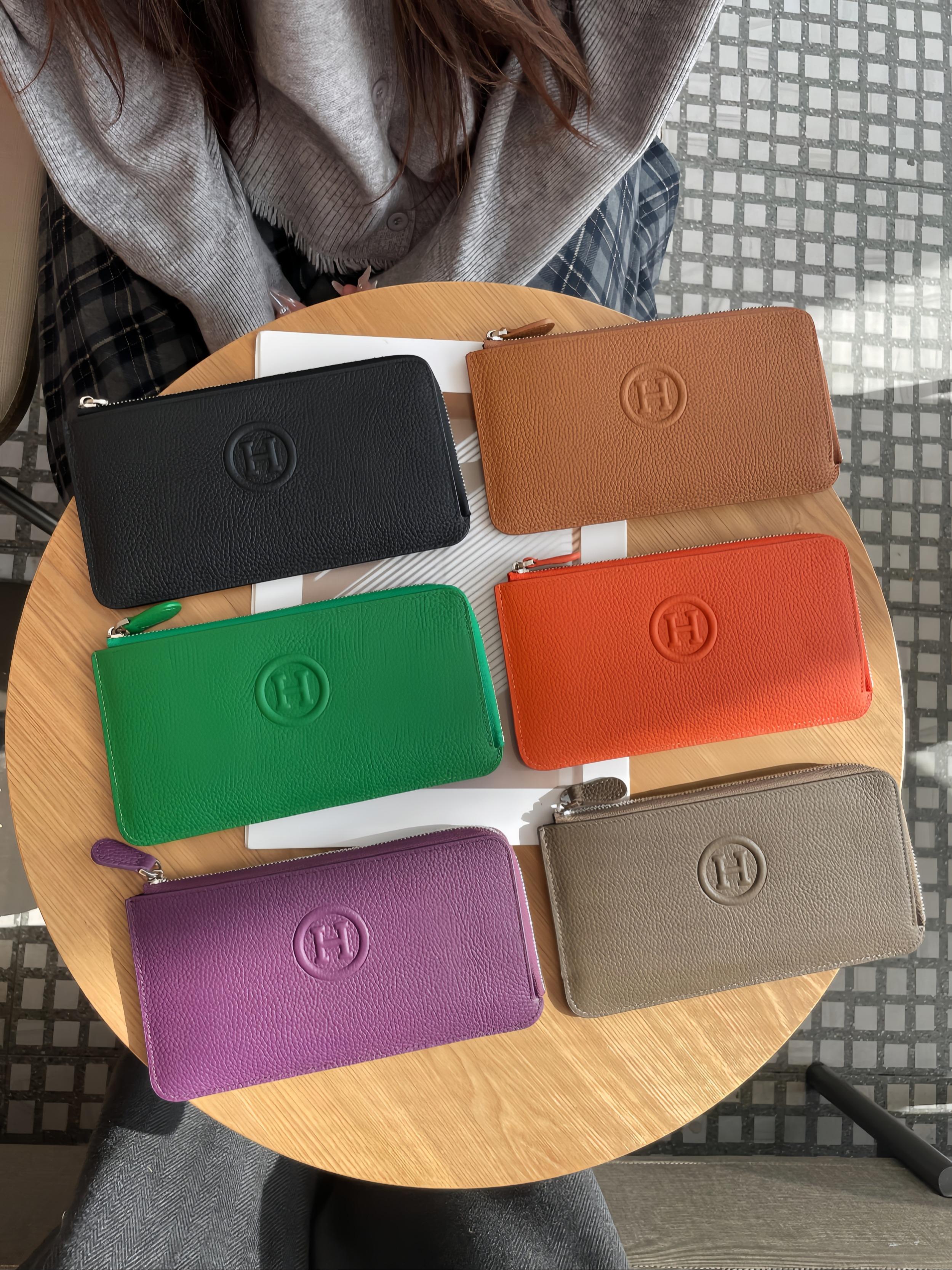 Fashionable Letter Embossed Zip Wallet, 6 Color Options, Multi-Functional Card Holder, Ladies' Long Wallet, High-Quality Women's Coin Purse