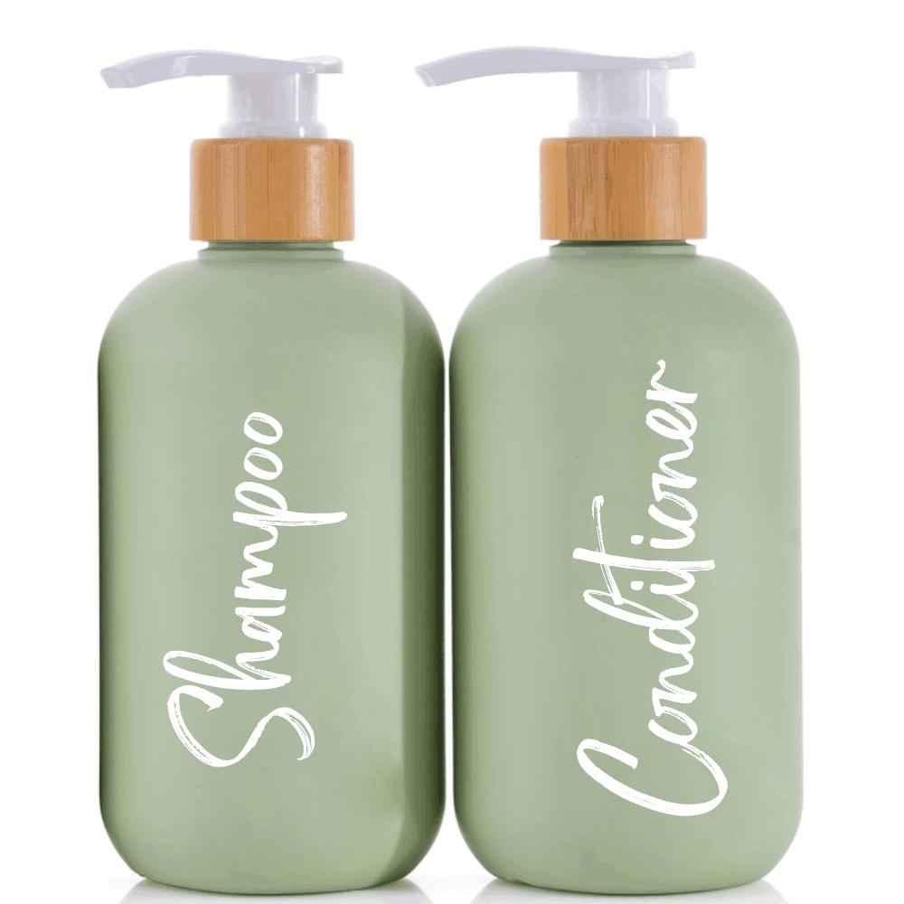 Elegant Bathroom Accessories Set, Fashion Design Liquid Soap Dispenser, Shampoo Dispenser, Perfect for Storing Lotion, Wall Mounted, 2 Piece Kit