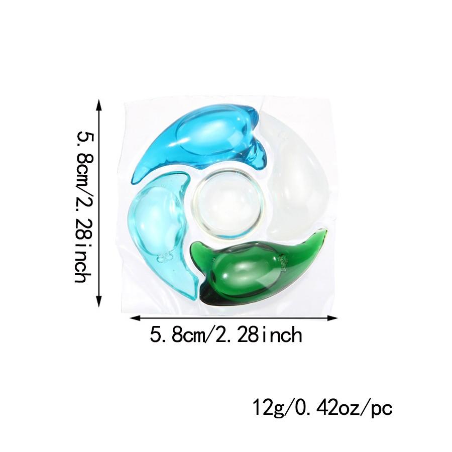 5-in-1 Blue Ocean Laundry Pods, 30 Pods/Box, 80 Pods/Bucket, Net Weight 12g per pod, Softens and prot clothes and colors, Powerful stain removal, Antibacterial and anti-mite, Cleans and leaves fragrance, Laundry Tools and Accessories