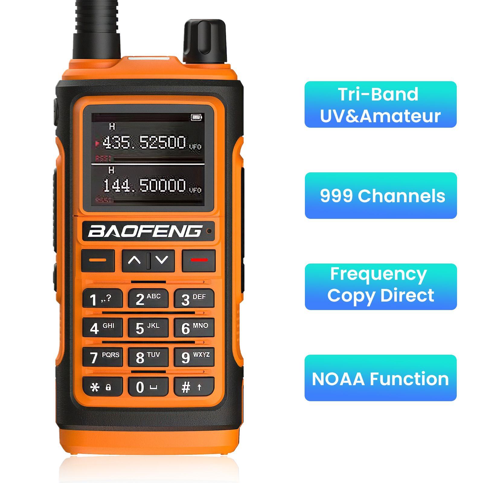 Baofeng Radio UV-5R Ham Radio Long Range, Rechargeable Two Way Radio with 3800mAh Extended Battery, Handheld Walkie Talkies Radio Outdoor Essentials