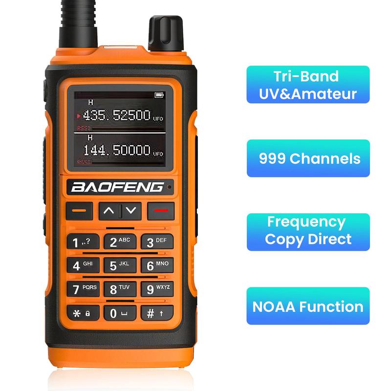 Baofeng Radio UV-5R Ham Radio Long Range, Rechargeable Two Way Radio with 3800mAh Extended Battery, Handheld Walkie Talkies Radio Outdoor Essentials