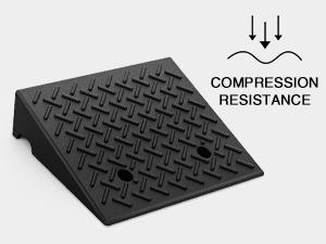 Nilight Rubber Curb 5" Rise Height Heavy Duty Rubber Threshold Ramp, Portable Driveway Ramps for Cars Wheelchairs Scooter Lawn Mower, 7000lbs Load Capacity, 2 Pack Truck Lift Gate Vehicle Elevation  dealsforyoudays